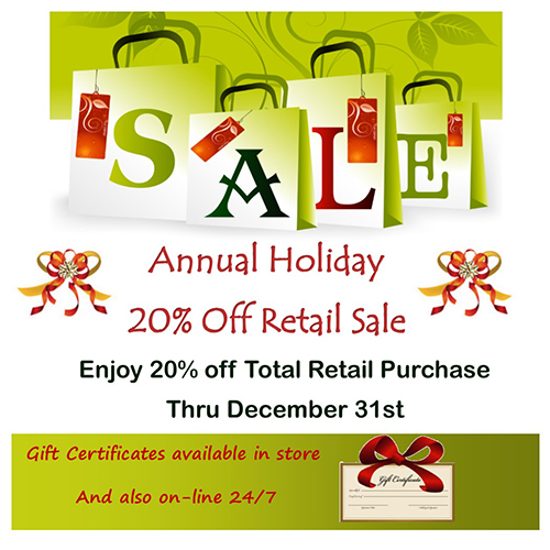 20% off retail sale flyer